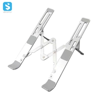 Foldable lifting telescopic aluminum alloy portable tablet notebook bracket